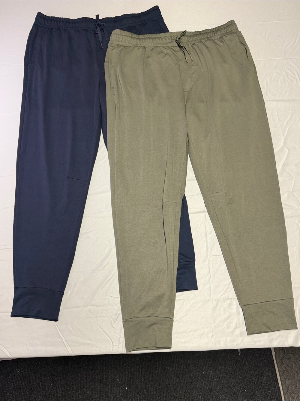 Lole Men's Black Lounge Pants - Comfortable Drawstring Waist - 2 Pack